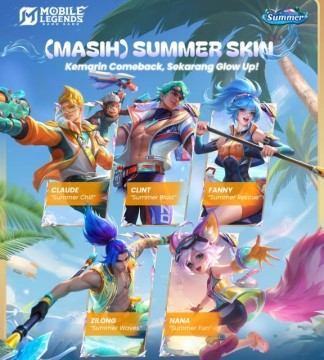 Karakter skin hero Mobile Legends (ML). [Int]